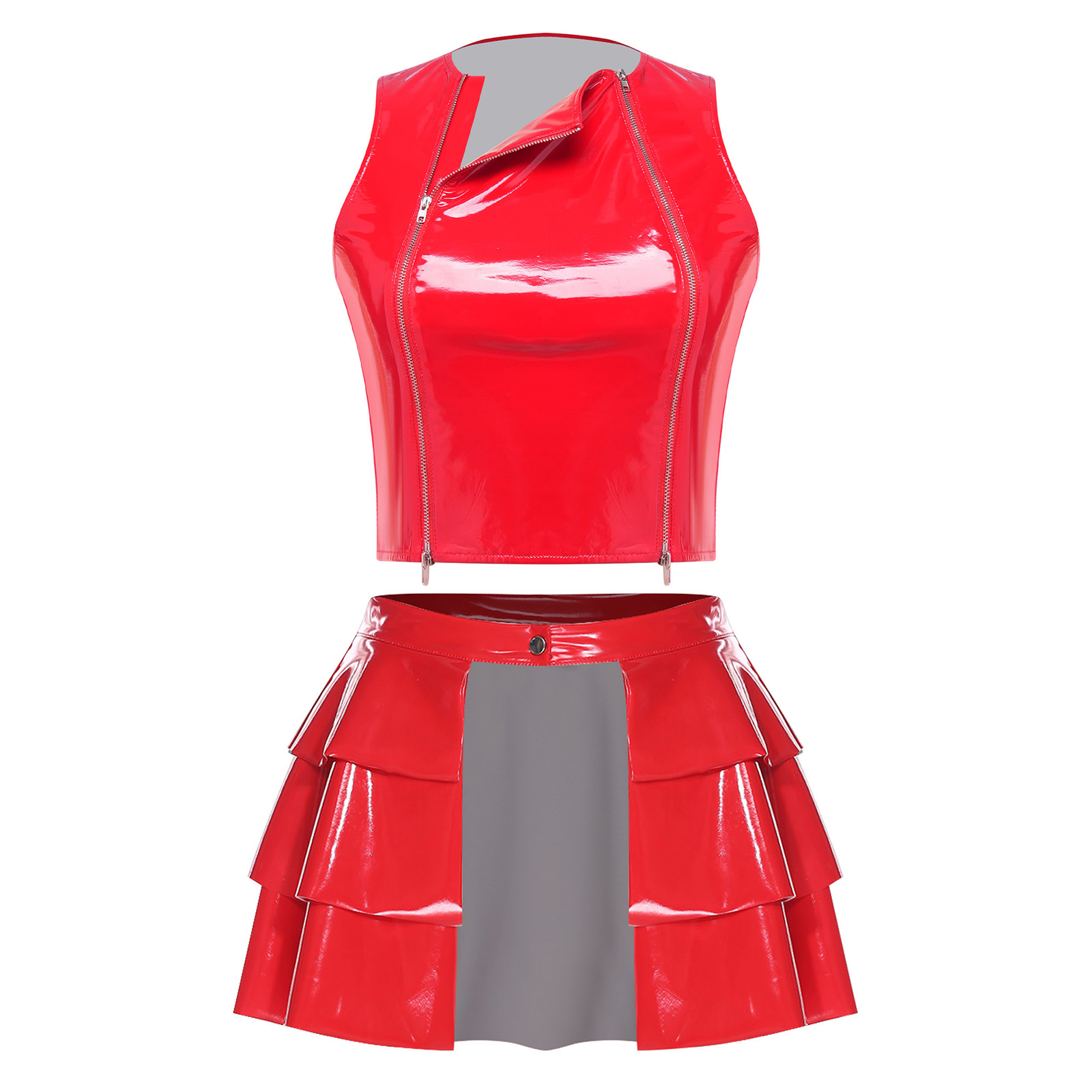 Women’s Wet Look PU Leather Cl - Fly Line ulasan dan harga