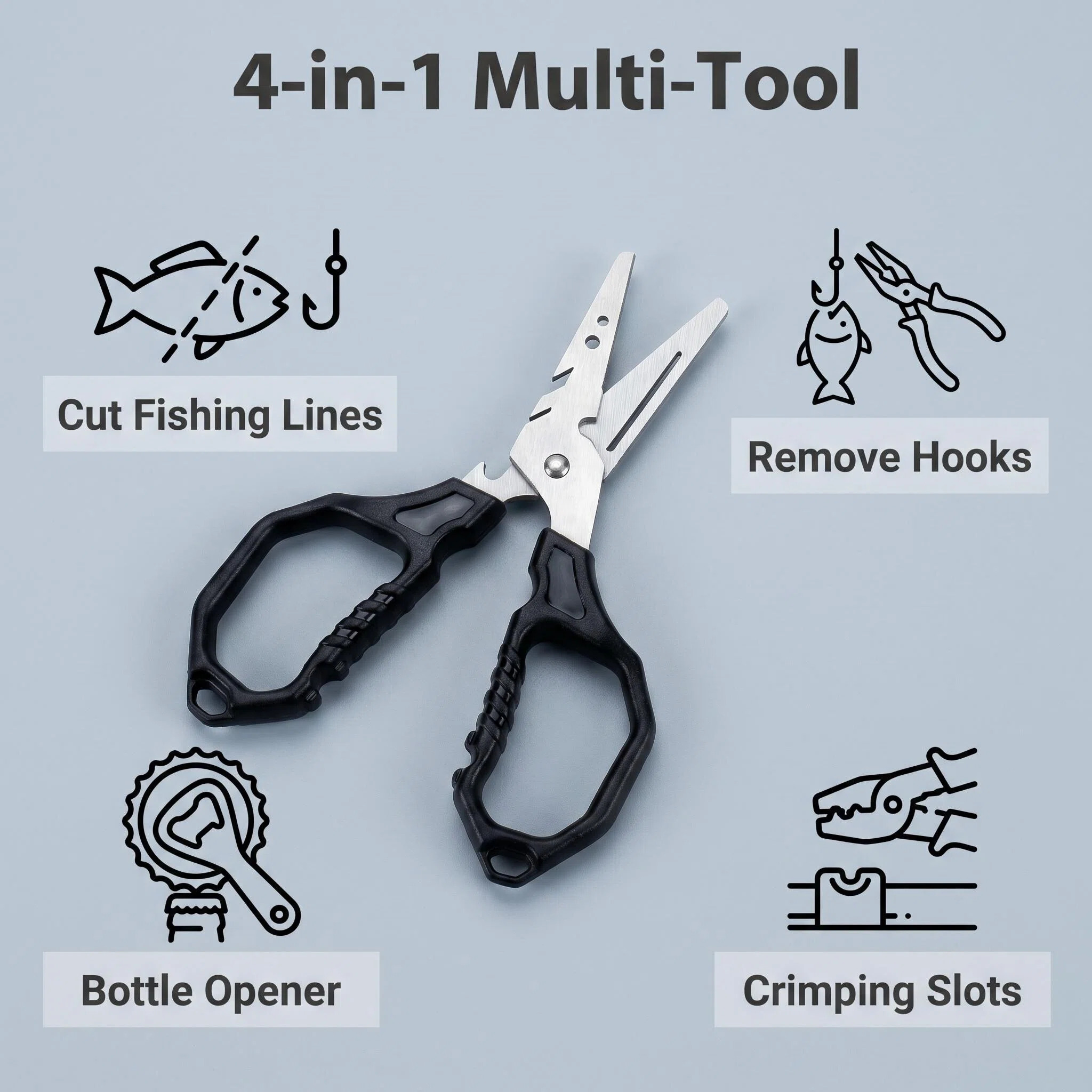 Multifunctional Fishing Scisso - Fishing Line Cutter ulasan dan harga