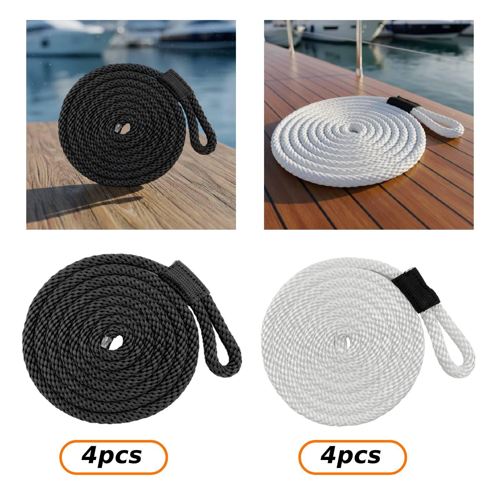 4 Pieces Docklines Mooring Rop - Braided Line ulasan dan harga